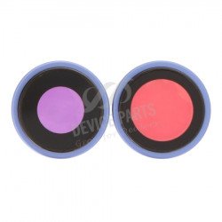 Back Camera Lens and Bezel for iPhone 16/16 Plus Ultramarine OEM 2pcs in one set Back Camera Lens and Bezel for iPhone 16/16 Plus Ultramarine OEM 2pcs in one set