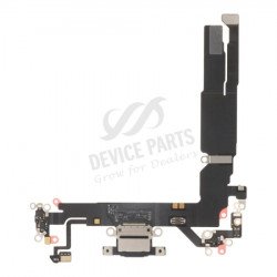 Charging Port Flex Cable for iPhone 17 Black Premium